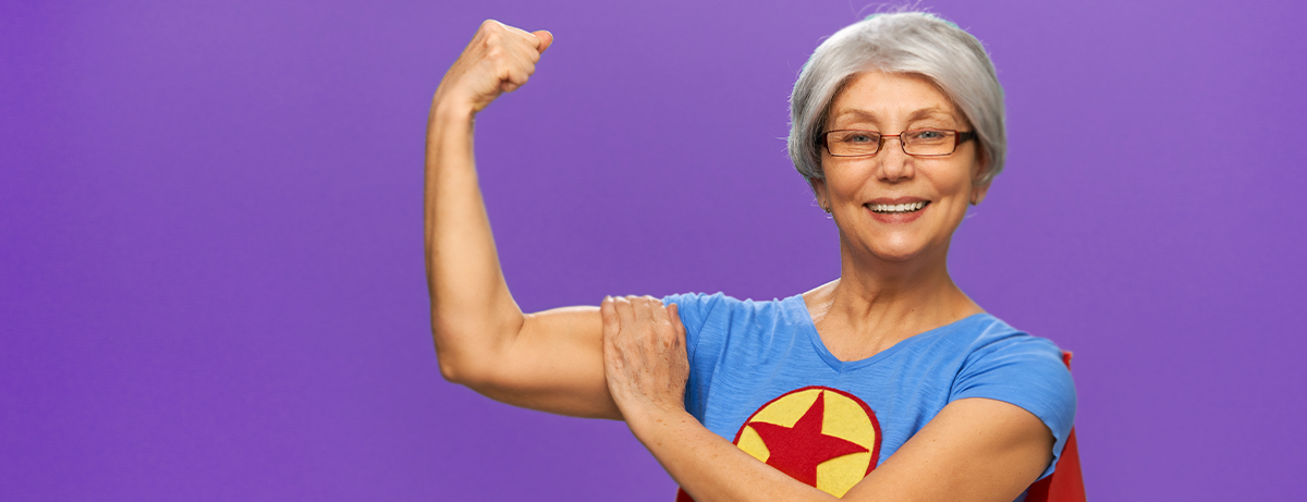 senior super woman