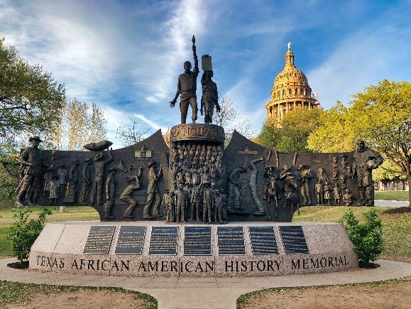 statue of the texas african american