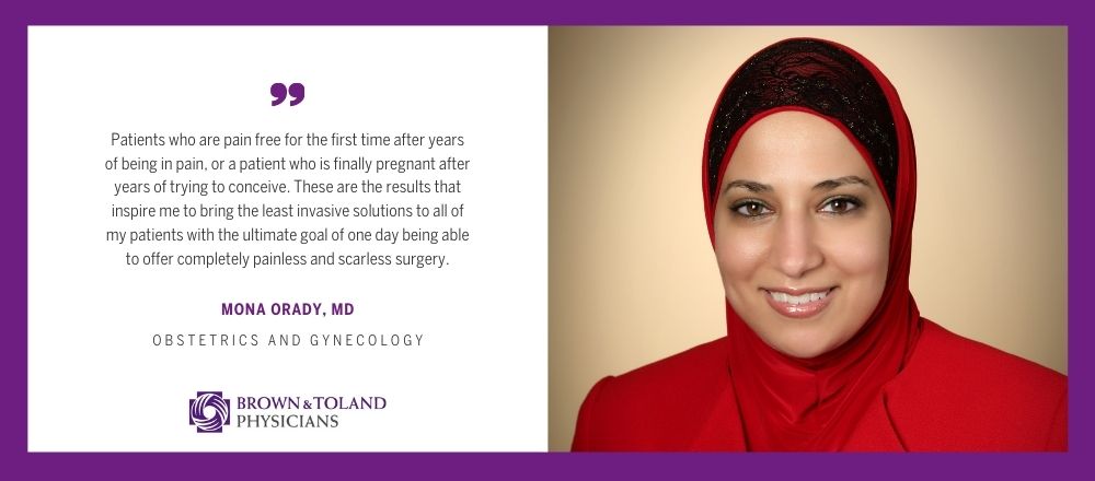 Dr. Mona Orady Headshot and quote