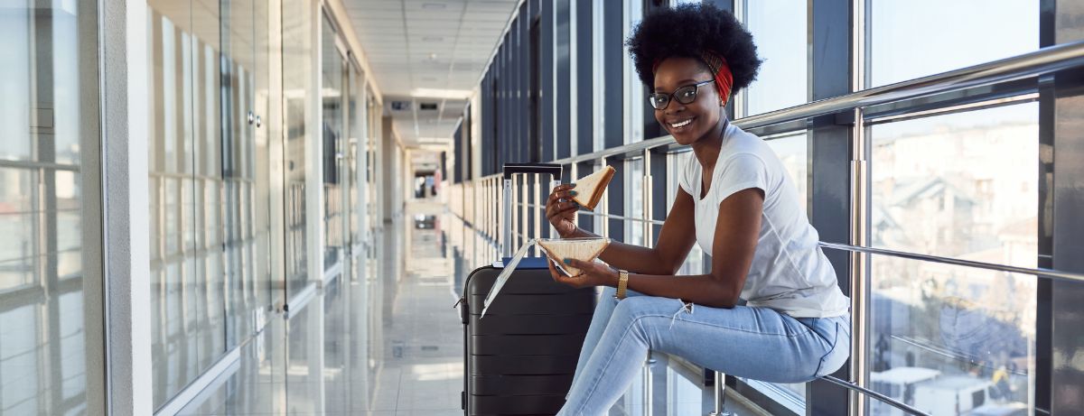 woman at airport