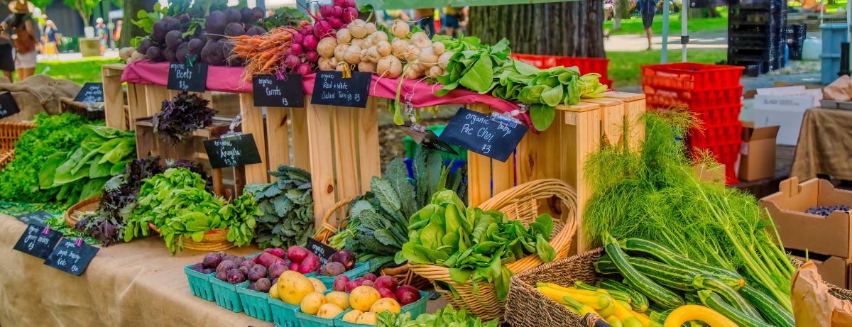 farmer's market veggies